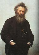 Kramskoy, Ivan Nikolaevich Portrait of Ivan I. Shishkin Spain oil painting artist